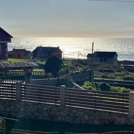 Preciosa Casa Con Vistas Al Mar, Cerca De Baiona Ferienhaus